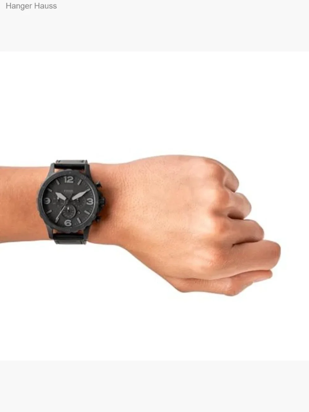 Men's Oversized Stainless Steel Chronograph Watch 50mm